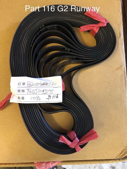 Hovedbilde Multi-drive Elastic Belt Part 116 G2 Runway