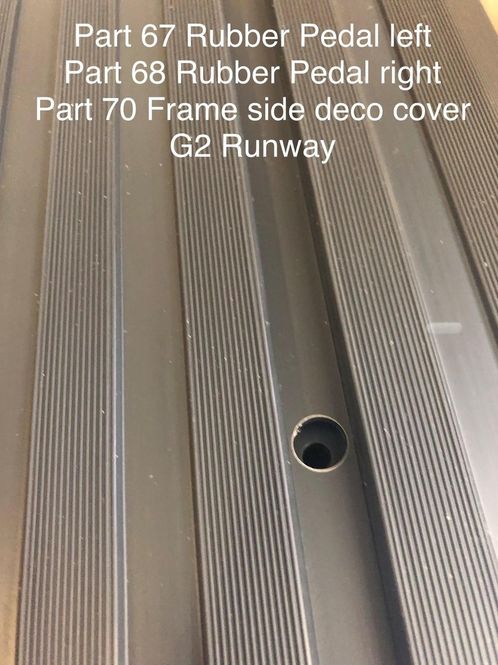 Hovedbilde Rubber Pedal (right) Part 68 G2 Runway