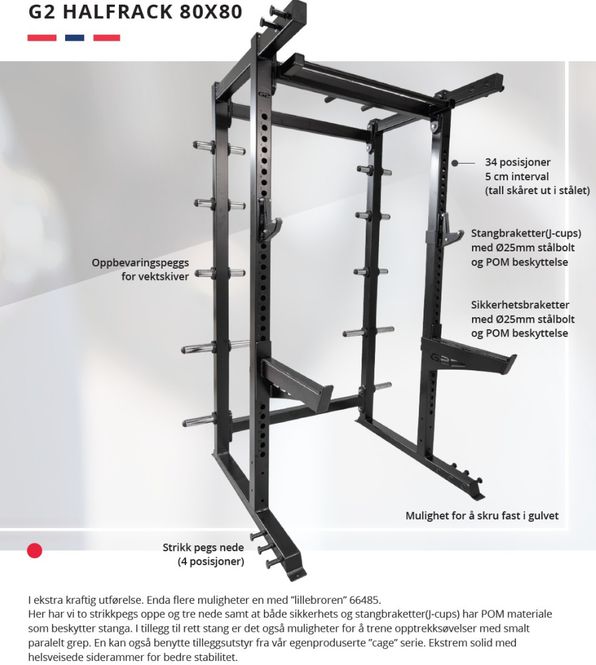 Hovedbilde GYM2000 Half-rack Premium